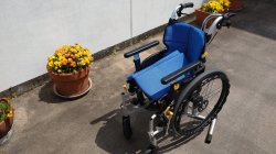 車椅子のチューブ交換