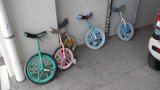キッズクラブの一輪車修理
